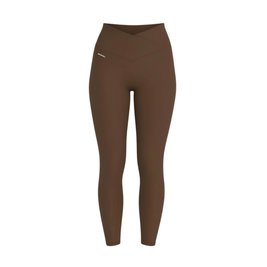 CROSSOVER-V SHAPED SCULPTURE LEGGINGS