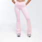 CROSSOVER V-WAIST FLARE PANTS