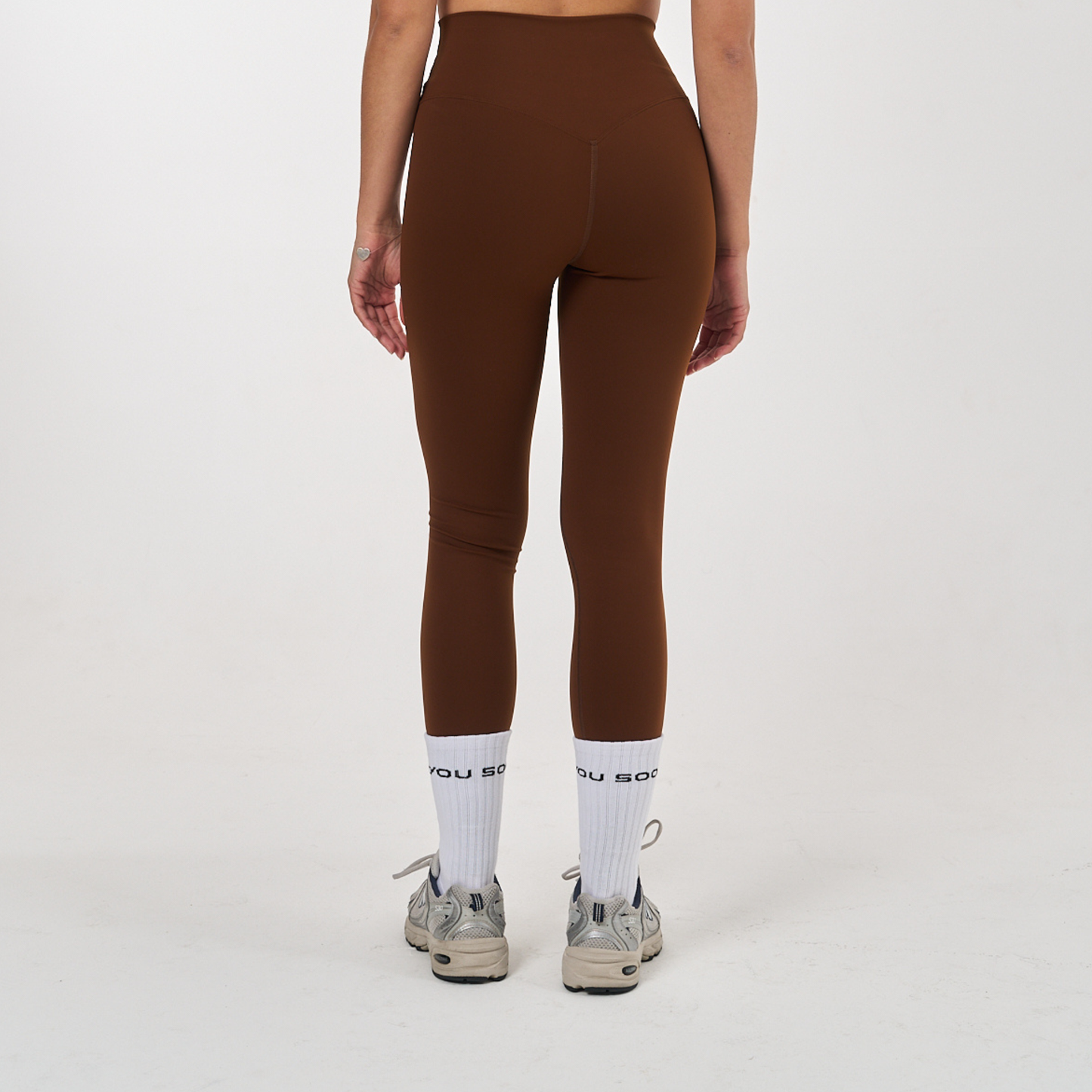 CROSSOVER-V SHAPED SCULPTURE LEGGINGS