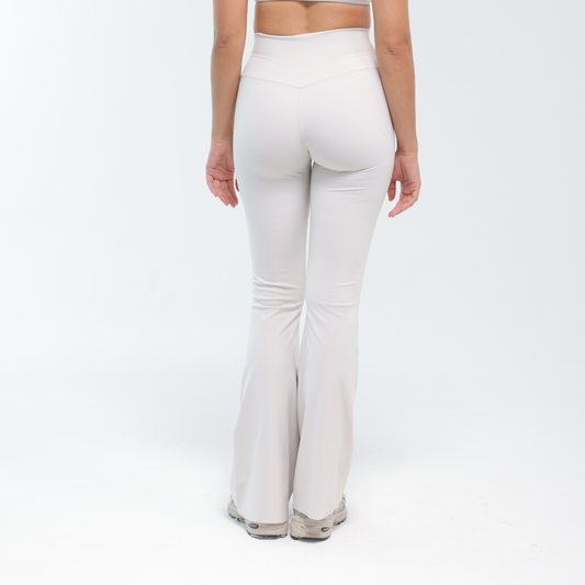 CROSSOVER V-WAIST FLARE PANTS