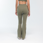 CROSSOVER V-WAIST FLARE PANTS